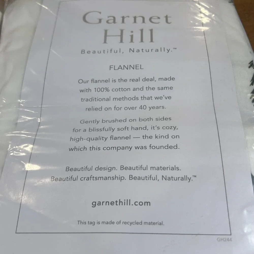 Set 4 Garnet Hill Flannel King Pillowcases 20x36 Candy Cane Christmas Tree New